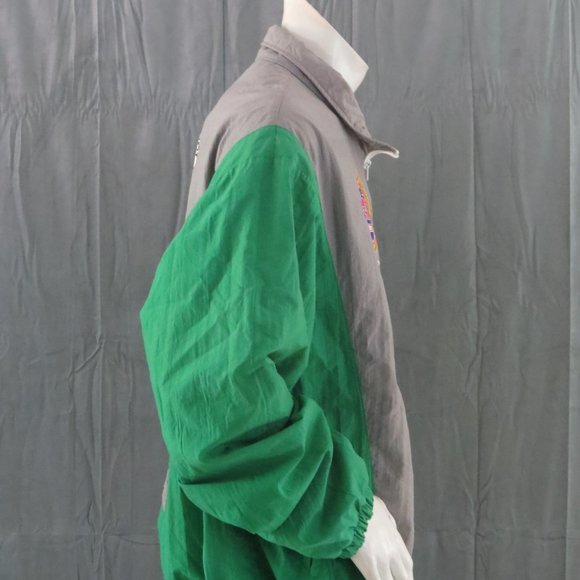 Saskatchewan Roughiders Jacker (VTG) - Colour Block by Midwest Sports - Mens 2XL - Picture 9 of 10